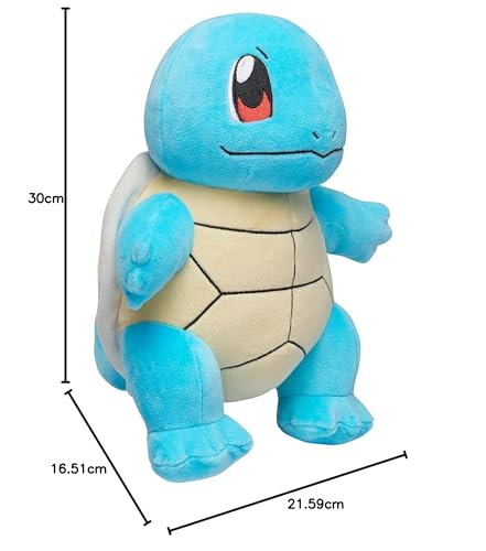 Pokémon 12-Inch Squirtle Plush - Officially Licensed Soft Toy for Ages 3+