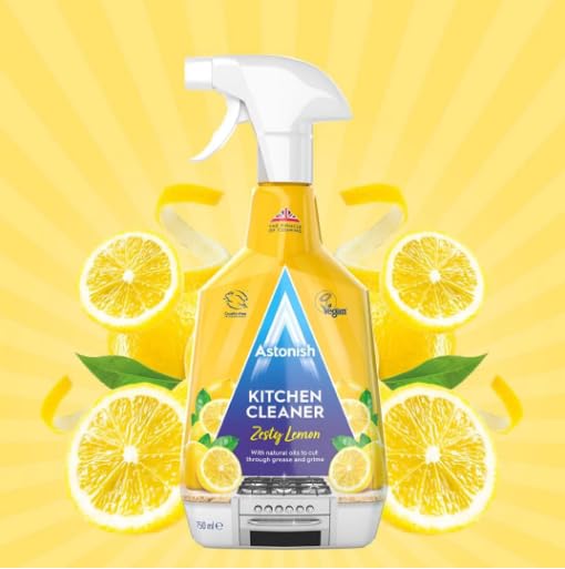 Astonish Kitchen Cleaner - Vegan & Cruelty Free | Kills Bacteria | Zesty Lemon Scent | 750 ml 2