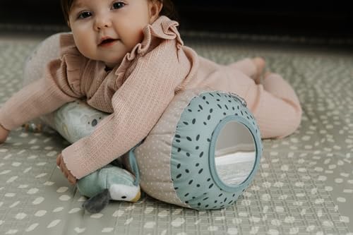 Nuby Animal Adventures Tummy Time Pillow - Sensory Play with Mirror & Crinkle Ears 7