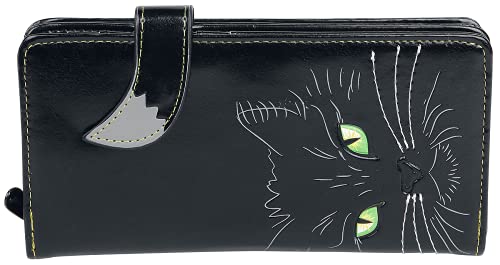 Nemesis Now Lucky Cat PU Leather Wallet Purse (19cm Black)