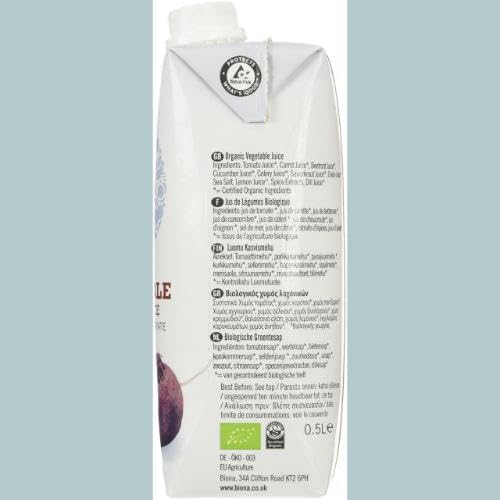 Biona Organic Vegetable Pressed Juice - Not From Concentrate | Vegan | 500ml 3