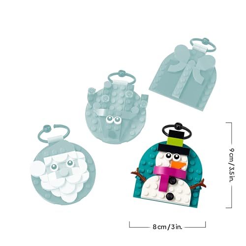 LEGO Christmas Ornament Selection - Building Toy with 4 Festive Hanging Decorations for Kids 6+ 19