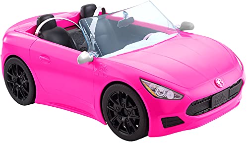 Barbie HBT92 Convertible Vehicle - Sporty Pink Car with Realistic Details for Kids 1