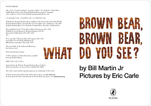 Brown Bear, Brown Bear, What Do You See? - Bill Martin Jr. & Eric Carle (Board Book, Classic Edition)