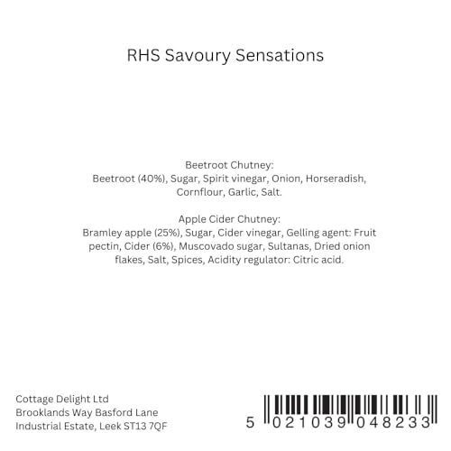 Cottage Delight RHS Savoury Sensations Chutney Gift Pack - 680g Selection