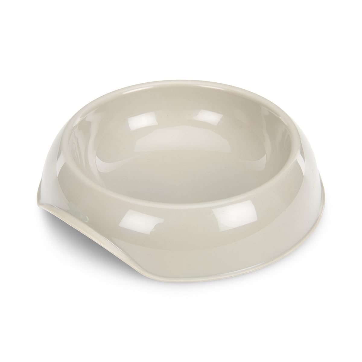 Petface Plastic Cat Bowl - 200 ml Capacity | Grey | Lightweight