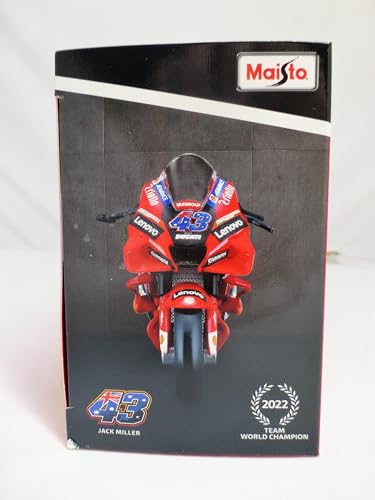 Maisto 1:18 Scale Ducati Lenovo Team Motorcycle Model - Die-Cast Collectible by Bburago Italia 14