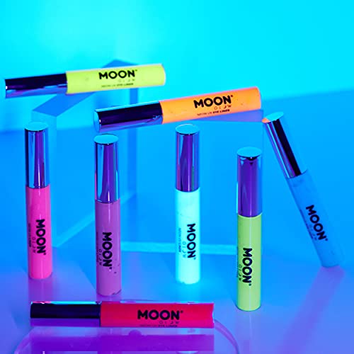 Moon Glow Neon UV Eye Liner 10ml Amarillo brilla intensamente bajo iluminación UV