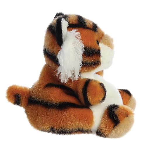 AURORA Palm Pals Indy Tiger Soft Toy | 13cm | Orange & Black | Suitable from Birth 3
