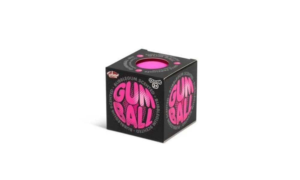 Tobar Scrunchems Bubblegum-Scented Stress Squish Ball - 6cm Silicone Fidget Toy for Kids & Adults 1