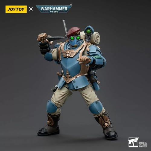 Bloomage Joytoy WH 40K Astra Militarum Tempestus Sci Com Grenadier 1/18 Action Figure (JT5161)