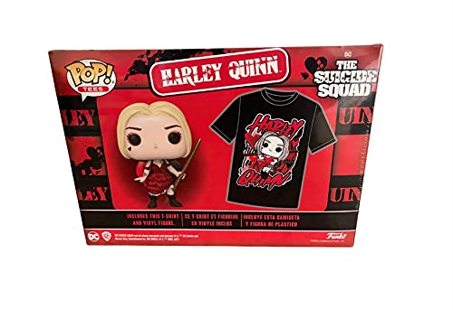 Funko Pop! Movies Suicide Squad - Harley Quinn Vinyl Figure & Large Tee (Collector's Box)