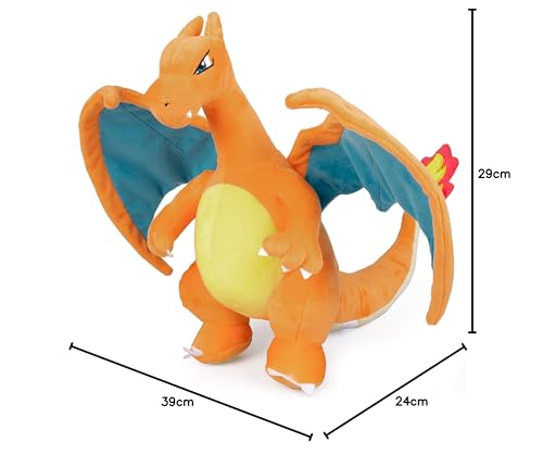 Pokemon 12" Charizard Plush - Supersoft Cuddly Toy for Ages 2+