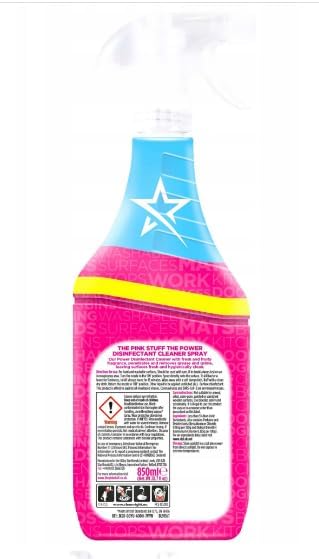 Stardrops Pink Stuff Disinfectant Cleaner - Hospital Grade | Apple Scent | 850ml Spray 3