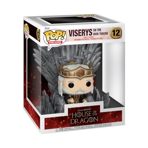 Funko POP! Deluxe - King Viserys Targaryen on Throne (House of the Dragon)  
Funko POP! Deluxe Vinyl Figure: King Viserys Targaryen on Iron Throne - House of the Dragon Collectible