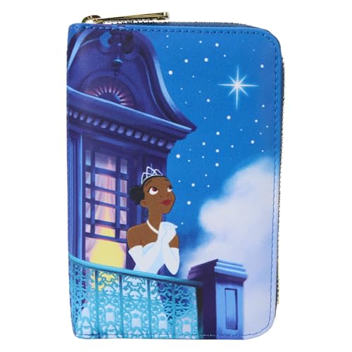 Loungefly Disney Princess and The Frog 15th Anniversary Zip Around Wallet (WDWA3177)