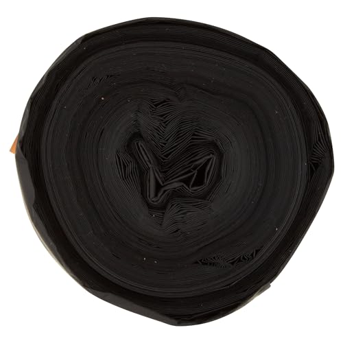 Polylina 20er-Packung 110 l strapazierfähige Müllsäcke mit Bindeverschluss, schwarz, hergestellt in Großbritannien aus recyceltem Kunststoff