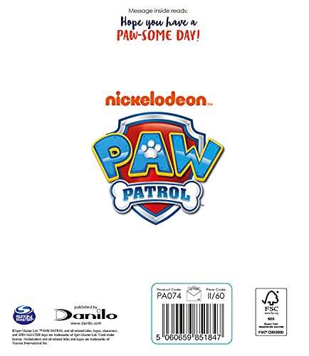 Danilo Promotions LTD Paw Patrol Grandson Birthday Card | 7 x 6 Inch | Parchment 5