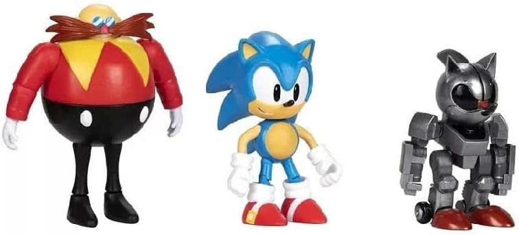 Sonic The Hedgehog - 4 Inch Action Figures, Sonic Classic 3 Pack (2023)