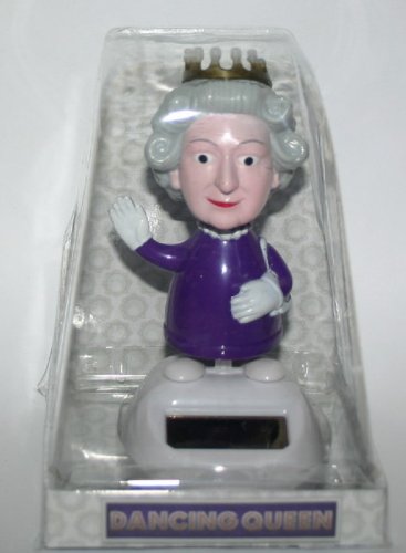 Puckator Solar-Powered Dancing Queen Ornament Figure (Gold Color, 10cm Height) 7