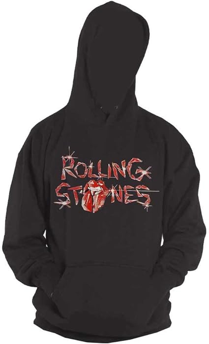 The Rolling Stones Unisex Pullover Hoodie: Hackney Diamonds Glass Logo (Rückendruck)