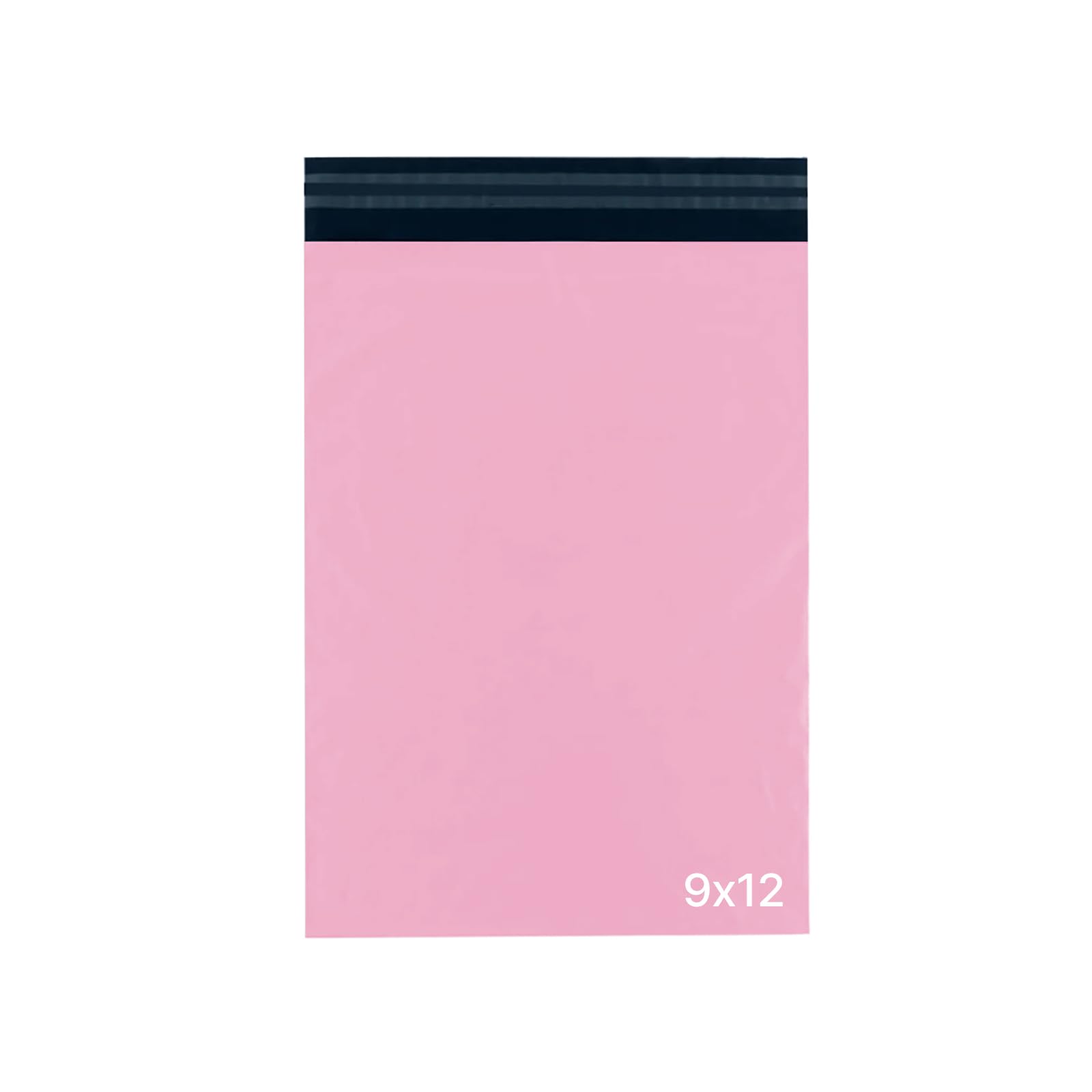 delka Pink Poly Mailer Bags - Tear-Resistant, Self-Sealing Shipping Envelopes | 9x12, 50 Pack