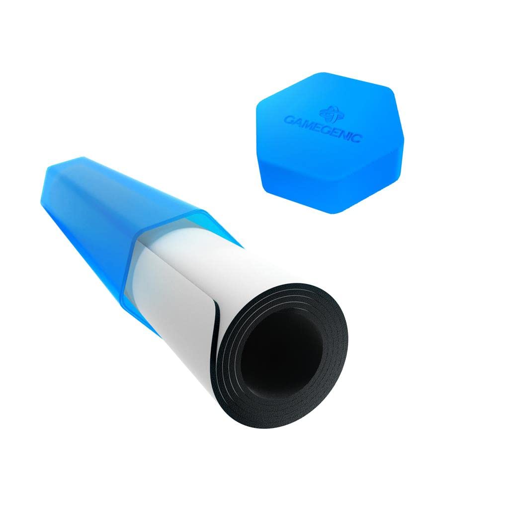 Gamegenic Playmat Tube - Secure Storage for Stitched/Unstitched Mats | Blue | Scratch-Resistant PETG 5