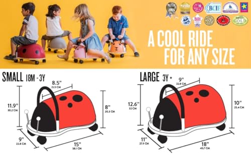 Wheelybug Toddler Wooden Ride-On - Small Bee | Ages 1-3 Years | Multi-Directional Castors 26