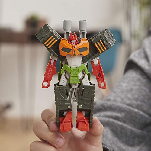TRANSFORMERS Bumblebee Cyberverse Adventures Action Attackers: 1-Step Bludgeon Actionfigur, Whirlwind Slash Action Attack Move, 10,5 cm