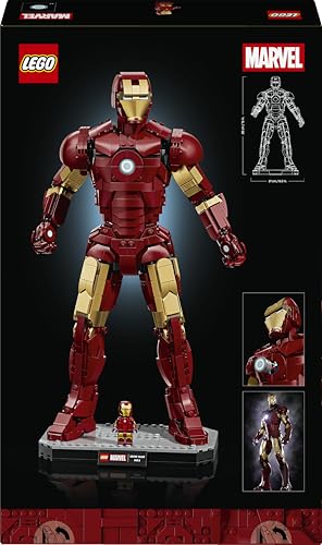 LEGO Marvel Iron Man Mark 3 Collector's Edition Figure - 1297 Pieces | 38cm Tall 12