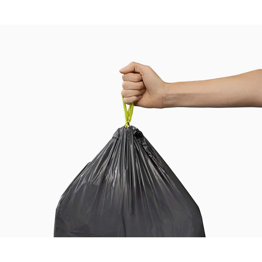 Joseph Joseph IW1 Eco Recycled Plastic Bin Liners - 24-36L Capacity | 20 Count | Black