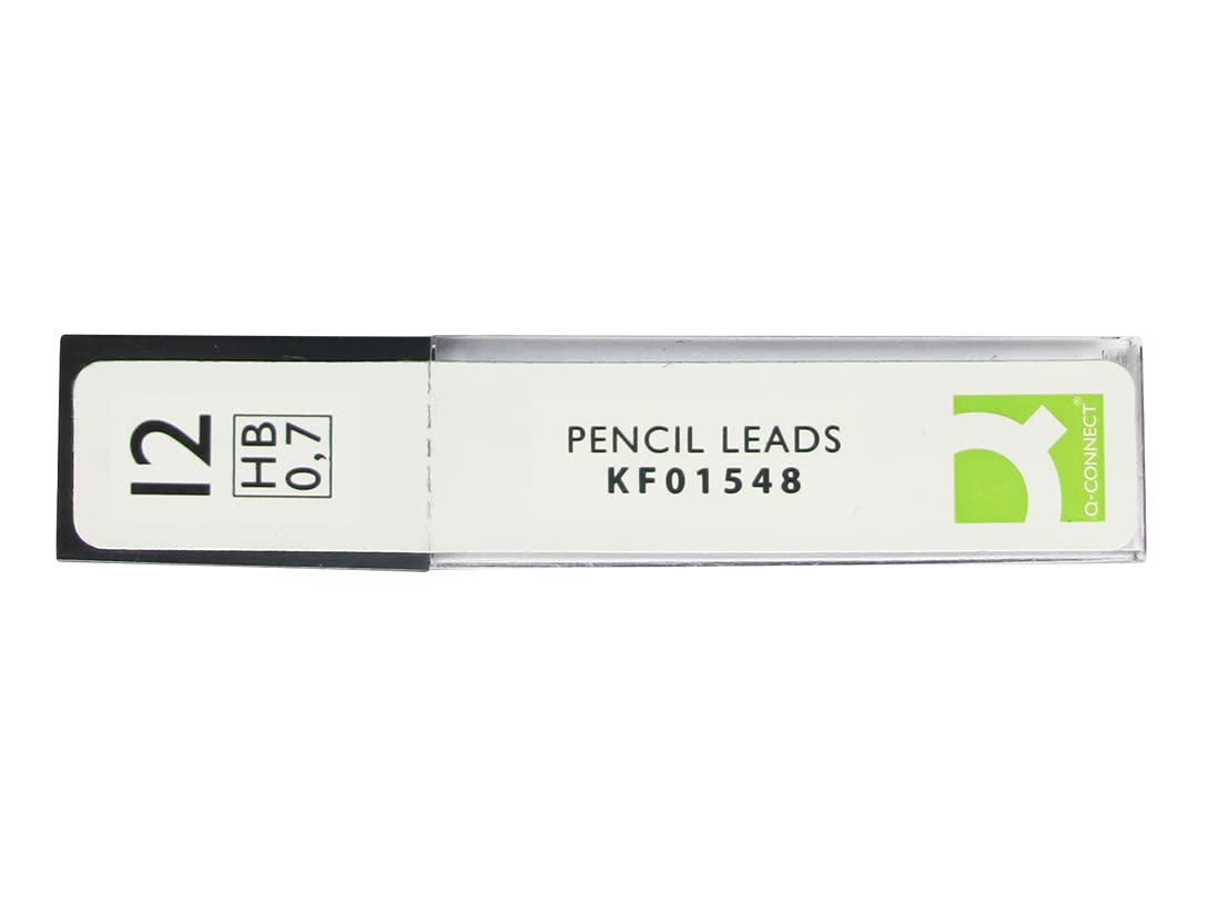 Q-Connect 0.7mm HB Mechanical Pencil Leads - 144 Pack (12 Tubes of 12) | Medium Hardness 1
