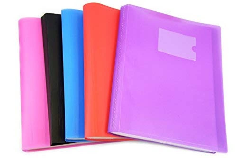ARPAN A4 Presentation Display Book Folder - Flexible Plastic Cover | Assorted Color | 310x240x20mm