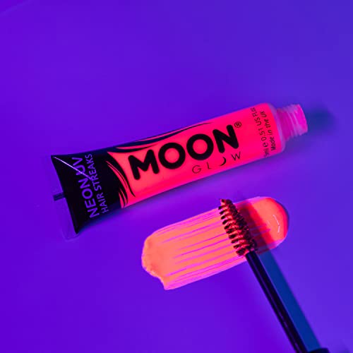 Máscara de pestañas Moon Glow Neon UV 15 ml ¡El rojo brilla intensamente bajo la luz ultravioleta!