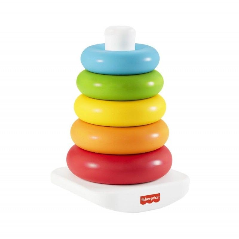 Fisher-Price Eco Rock-a-Stack Stacking Toy | 5 Rings | Ages 6 Months+ 4