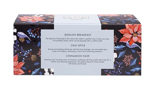 Ahmad Tea - Winter Wonderland Christmas Selection Pack - 30 Teabags (English Breakfast, Cinnamon Haze, Chai Spice) 6