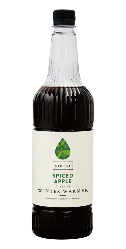 Simply Spiced Apple Winter Warmer Syrup - Vegan, Nut Free, 1L Bottle 1