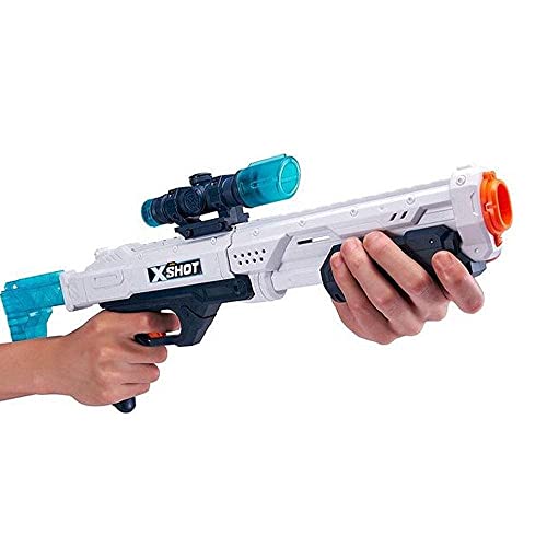 X Shot Excel - Hawk Eye Foam Dart Blaster with 16 Darts, Detachable Scope, and Tactical Grip