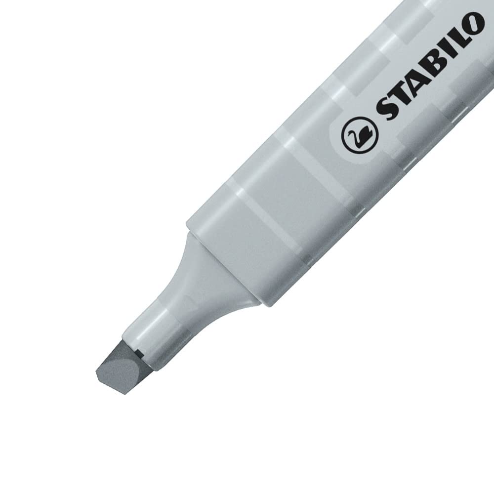 STABILO Highlighter swing cool Pastel - Pack of 8 - Breezy Blue, Touch of Turquoise, Hint of Mint, Pale Orange, Dash of Lime, Lilac Haze, Frozen Fuchsia, Dusty Grey 2