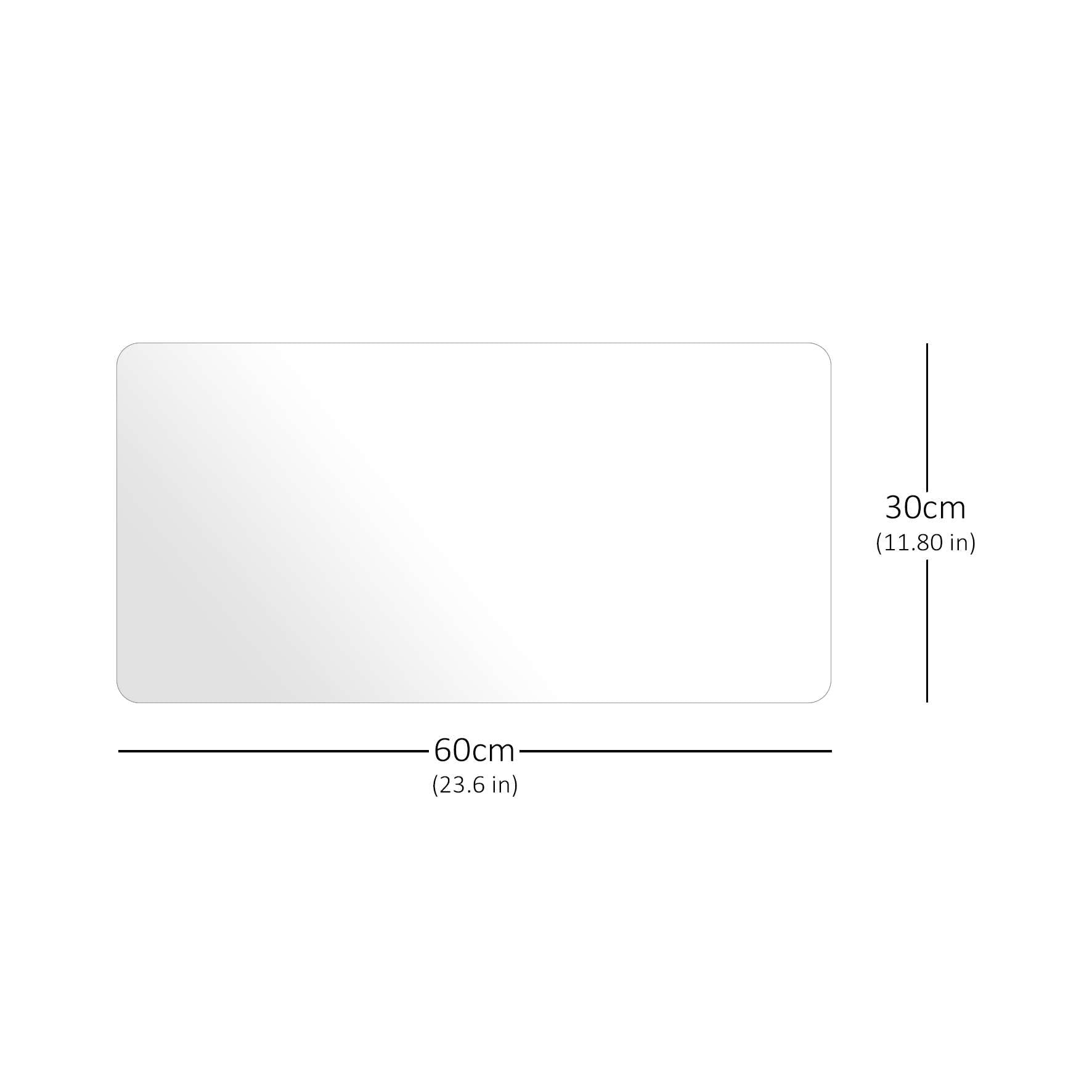 Nicoman PVC Clear Desk Mat - 60x30 cm | 2mm Thick | Non-Slip | Water & Oil Resistant 2