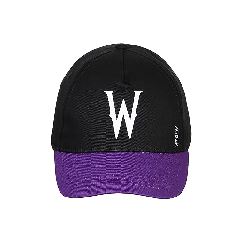 Wednesday W-Children's Cap, Black (Model: W-Cap-Black-55cm)