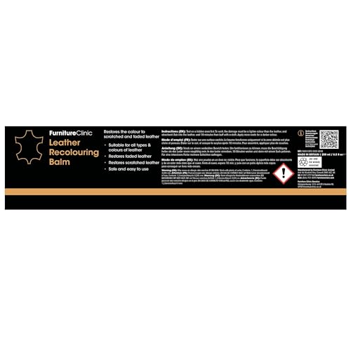Furniture Clinic Leather Recolouring Balm - Navy Blue for Sofas, Car Seats & Shoes 13