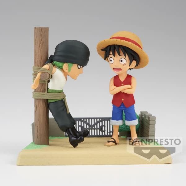 Banpresto World Collectable Log Stories One Piece - Monkey D. Luffy & Roronoa Zoro Action Figure (BPR88504)