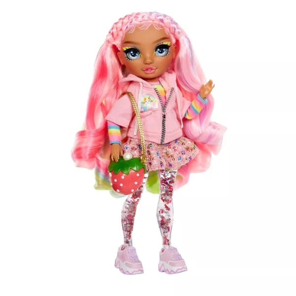 Rainbow High Sparkle and Shine - Rosetta (Pink) - 28 cm Fashion Doll with Shake-to-Sparkle Legs 3