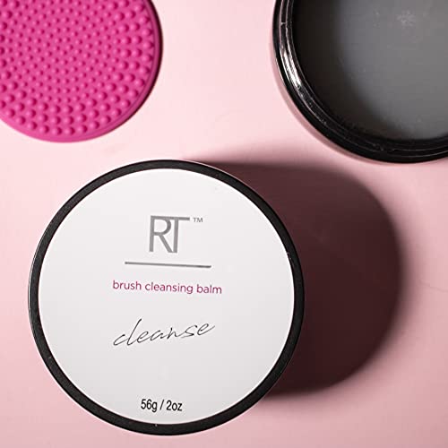 REAL TECHNIQUES Brush Cleansing Balm - Mess-Free Solid Balm with Silicone Cleansing Pad 3