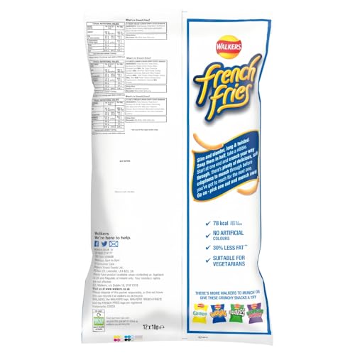 Walkers French Fries Flavour Crispy Potato Snacks Multipack 12 x 18g 4