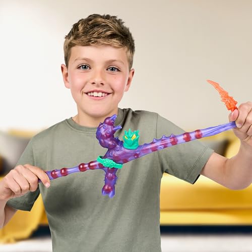 Heroes of Goo Jit Zu Meteor Madness Battle Cacticus Action Figure | Stretches 3x Size | Includes Thunder Spear