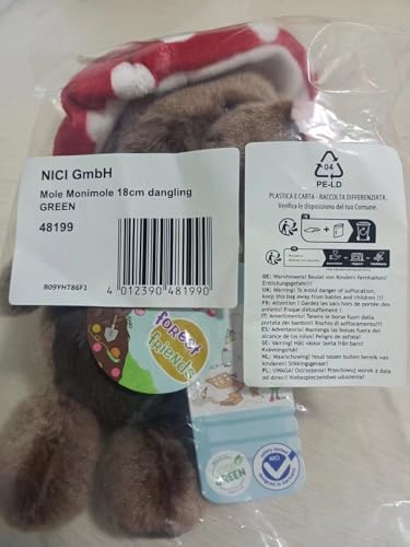 NICI Monimole Soft Toy 18 cm - Cuddly Plush for Kids & Adults 15