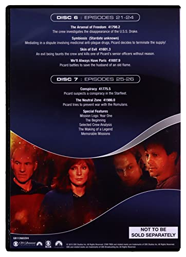 Star Trek: The Next Generation - Season 1 (2017) - DVD (Region 2) (‎5014437902931)