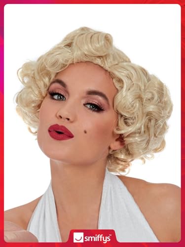 Smiffys Marilyn Monroe Short Blonde Curled Wig (42207)